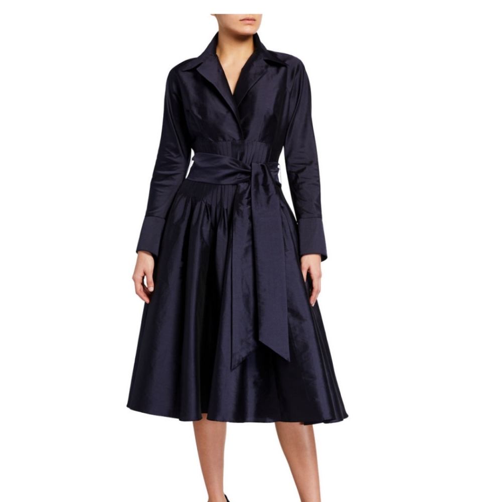 Teri Jon purple silk dress